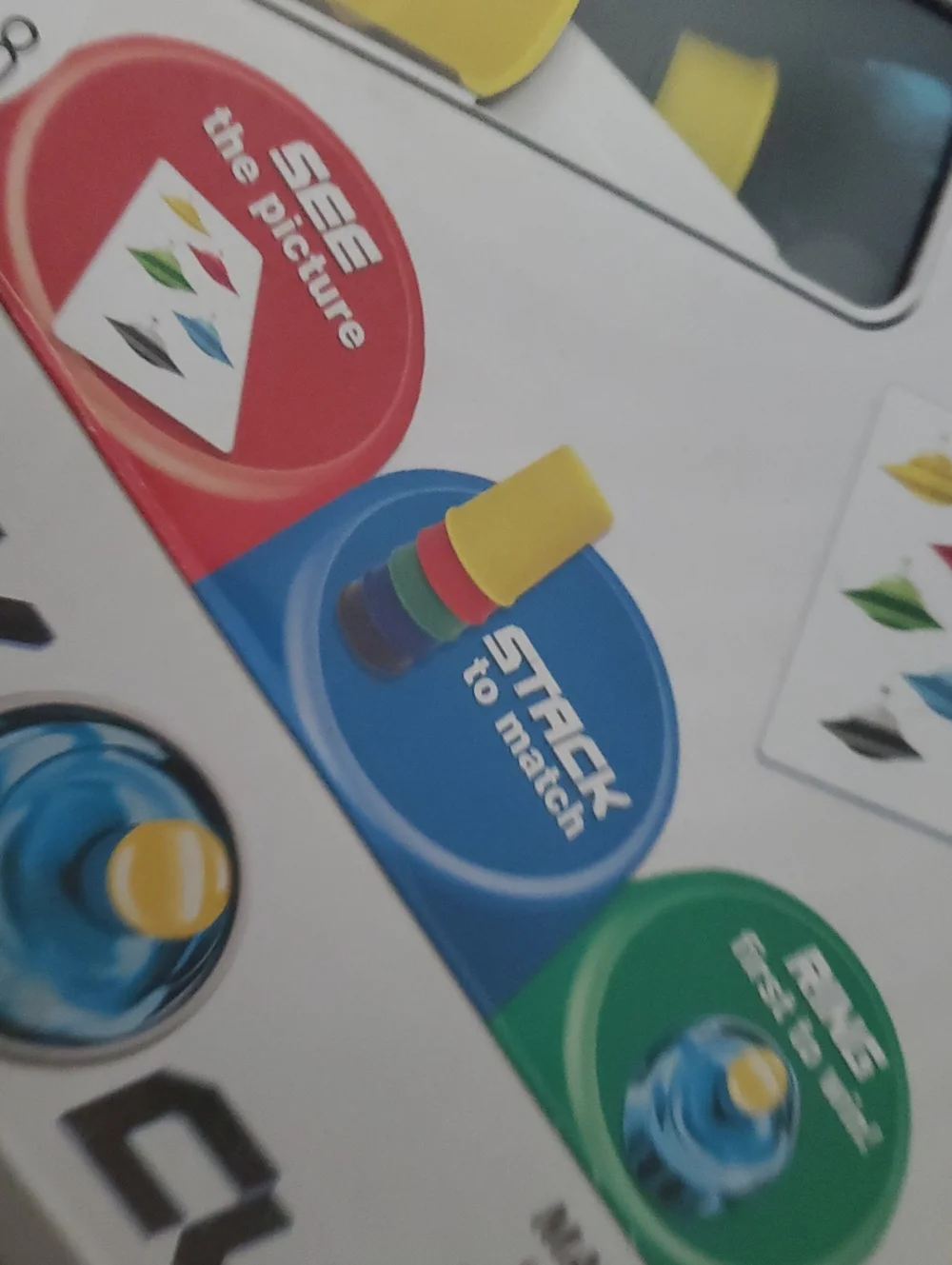 Matching Stack Game - Yellow